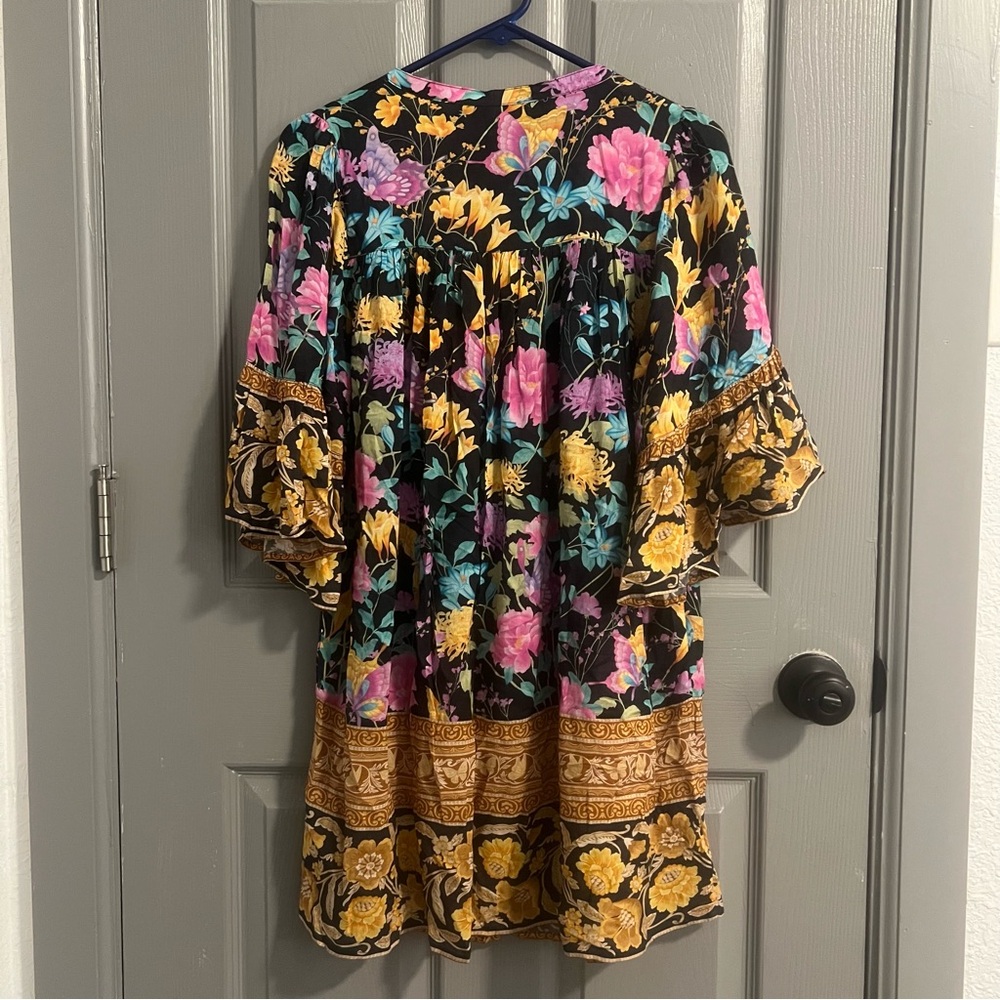Spell & The Gypsy Butterfly Dress with Bell Sleeves - Picture 3 of 5